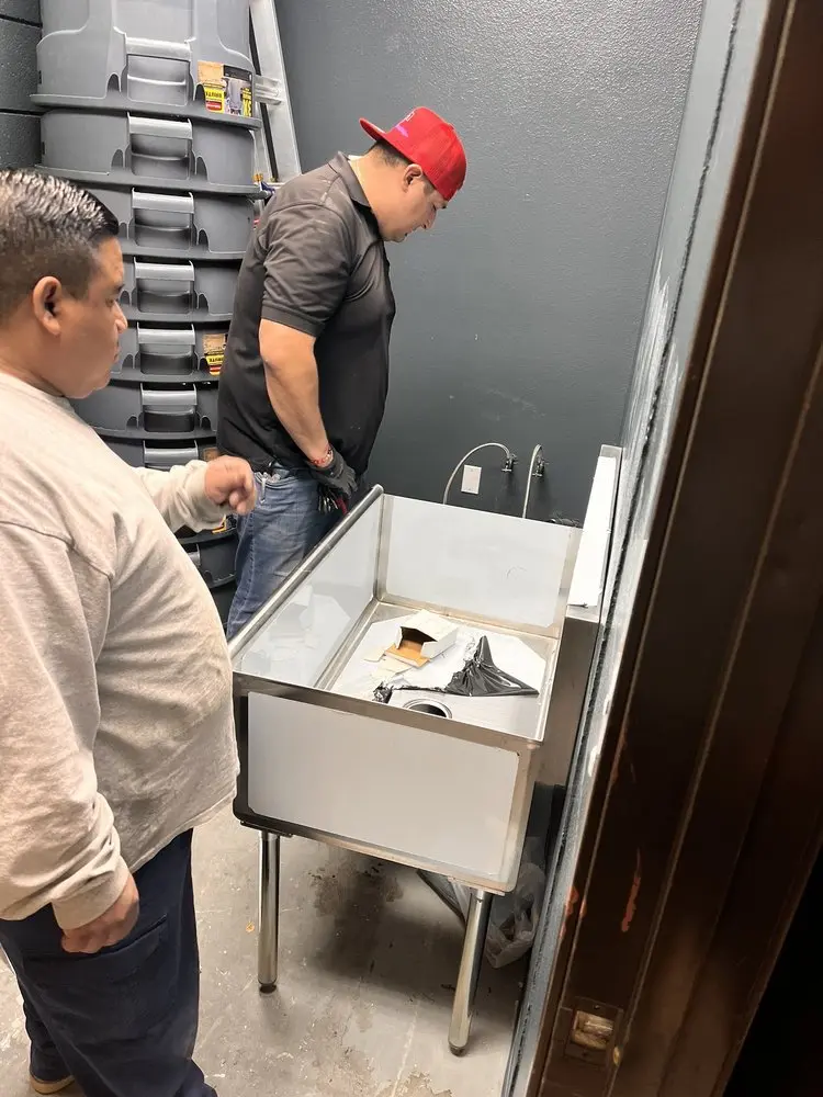 Commercial plumbing and sink installation in Edgewood